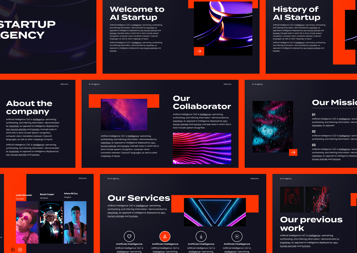 Ai Startup Pitch Deck on Behance Ai Startup Pitch Deck on Behance