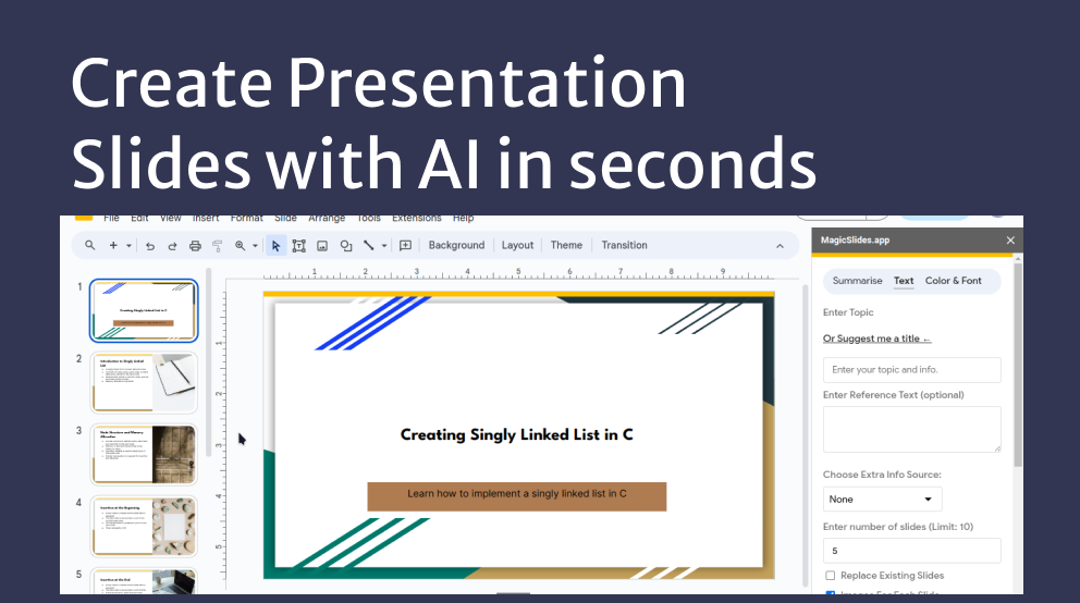 Current AI Trends and how to create slide decks with the AI-Slides project
