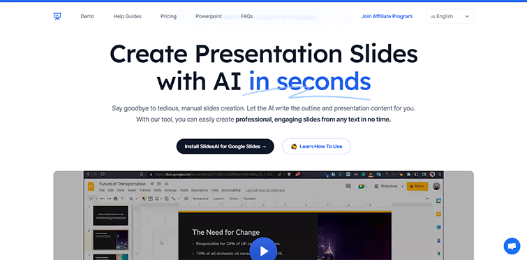 Slides AI - Create Stunning Presentation Slides in Seconds