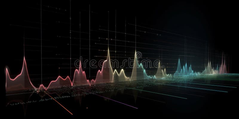 AI Generated Illustration of a Graph Displaying a Graphical ...