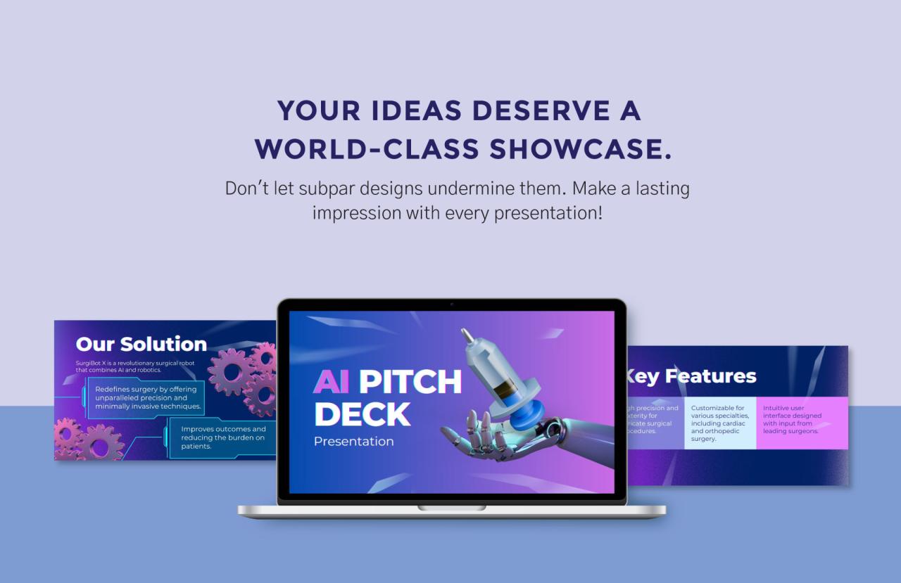 AI Pitch Deck Template in PPT, PDF, Google Slides - Download | Template.net AI Pitch Deck Template in PPT, PDF, Google Slides - Download | Template.net