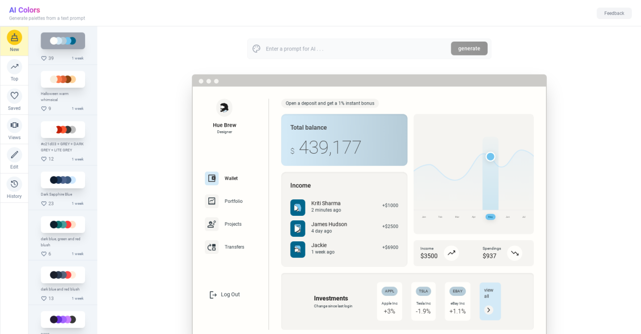 Premium Photo | Experiment with various color palettes to enhance th AI ...