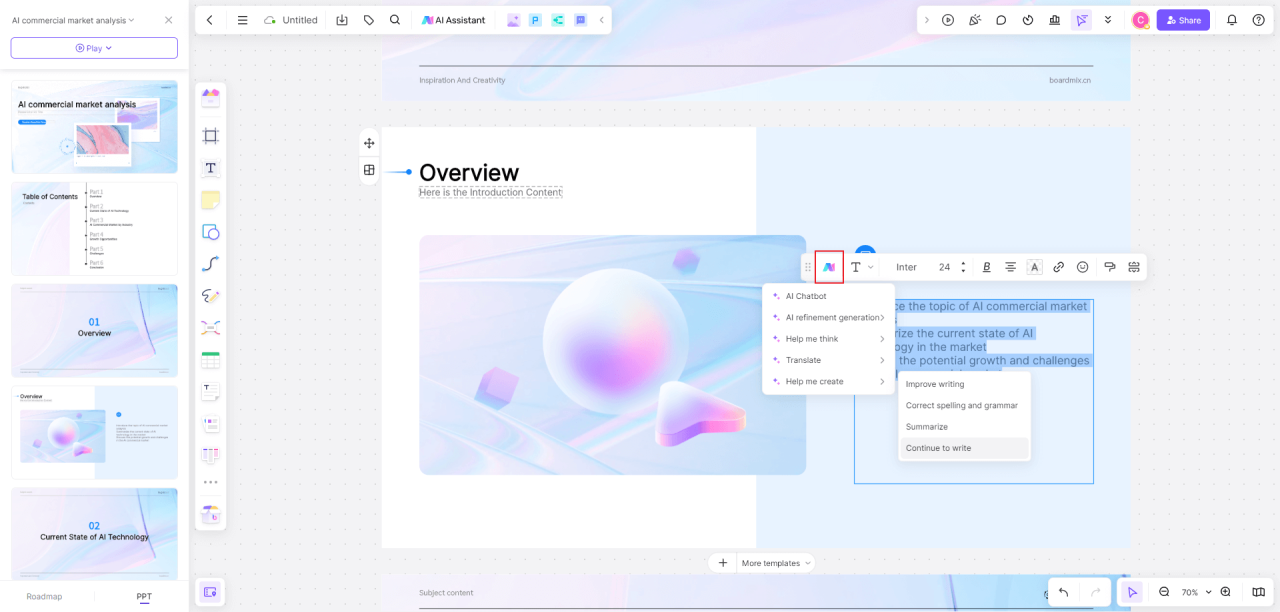 Step-by-step Guide to AI-generated Slides with High Efficiency