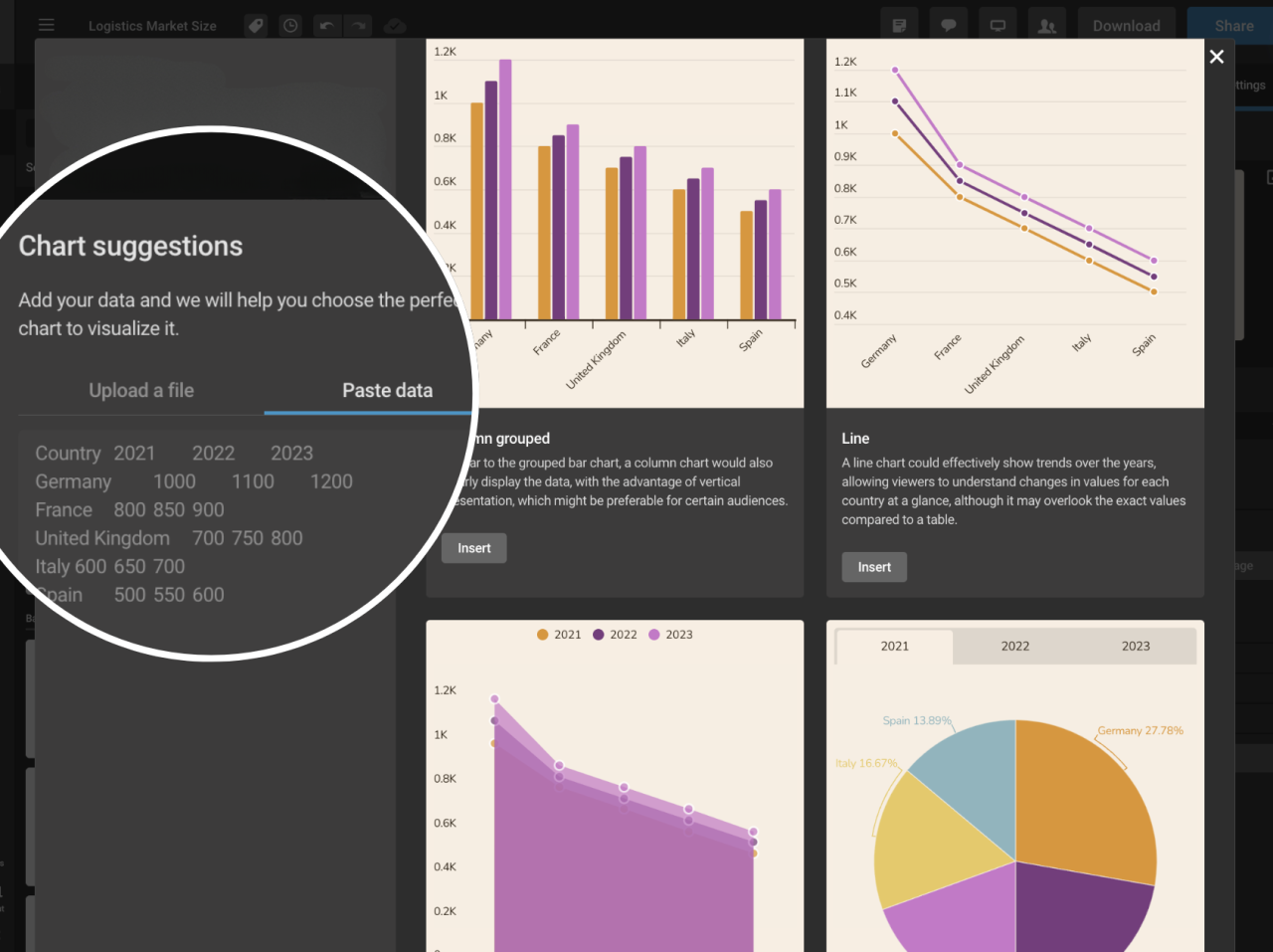 Create Interactive Charts with AI | Infogram