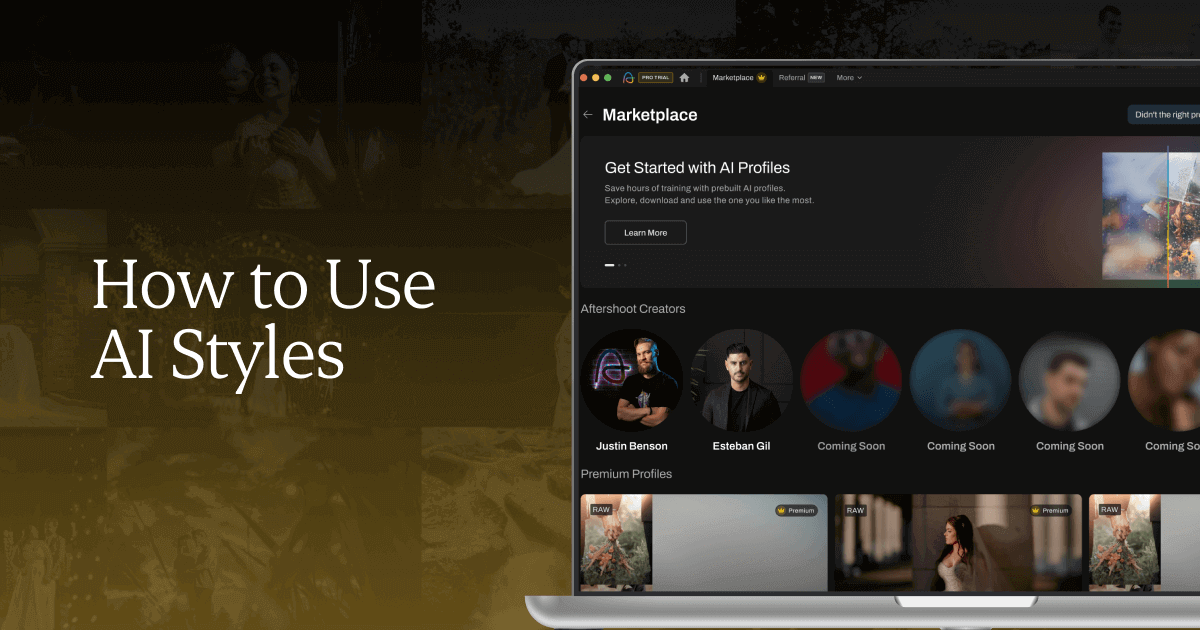 How to Use AI Styles In Aftershoot EDITS