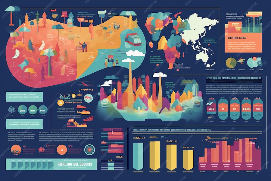 Premium Photo | Illustrate a colorful infographic highlighting AI generated Premium Photo | Illustrate a colorful infographic highlighting AI generated