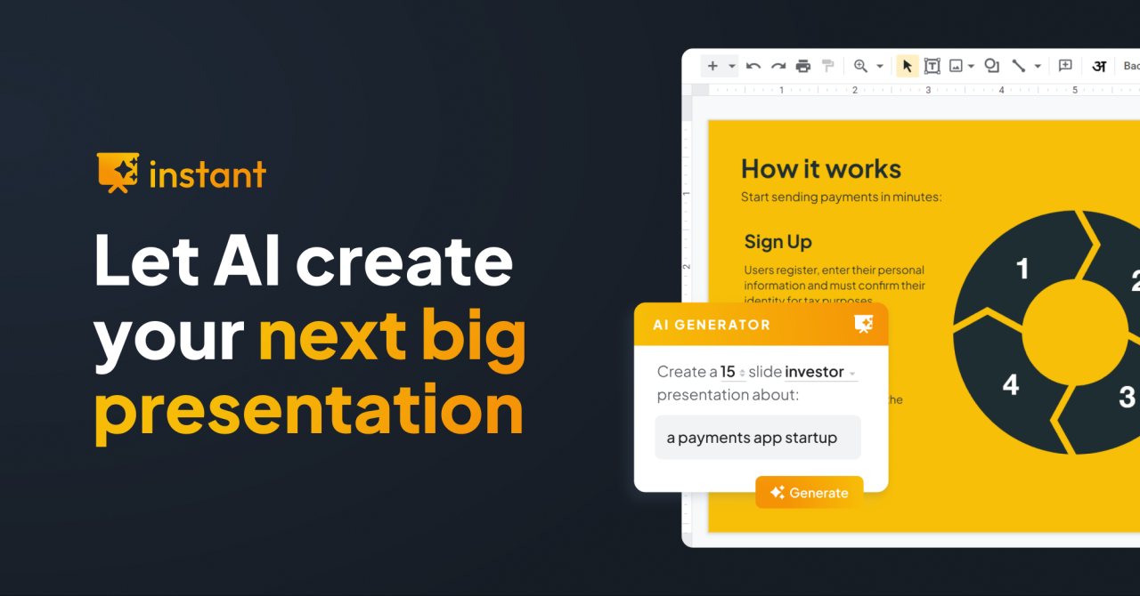 Instant - Generate stunning presentations with AI