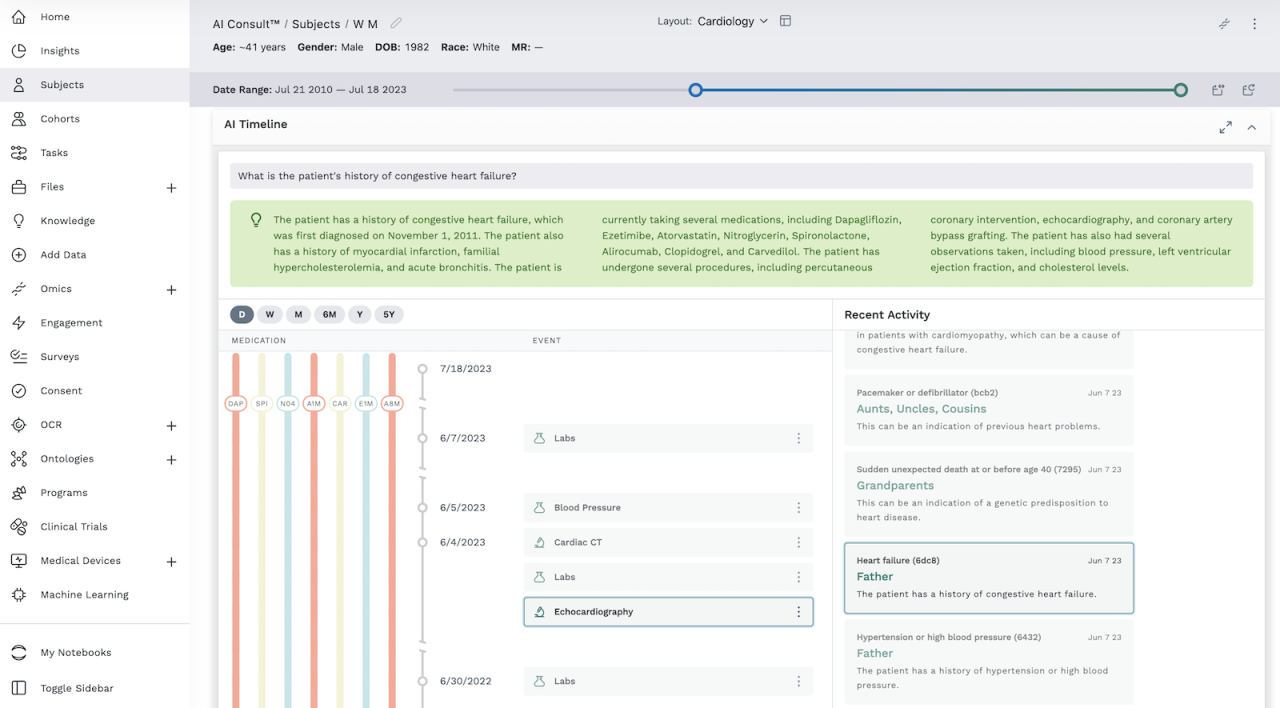 AI Timeline Module | LifeOmic Platform Documentation AI Timeline Module | LifeOmic Platform Documentation